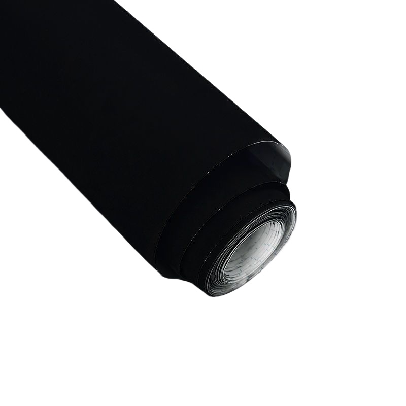 Heat Transfer Vinyl Roll - Tissu floqué auto-adhésif de couleur noire,