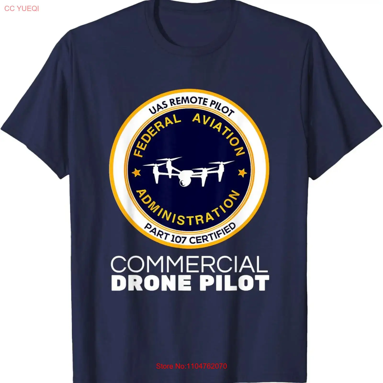 Commercial Printing & Packaging Pvt Ltd - T-shirt FAA Commercial Drone Pilot, vintage,