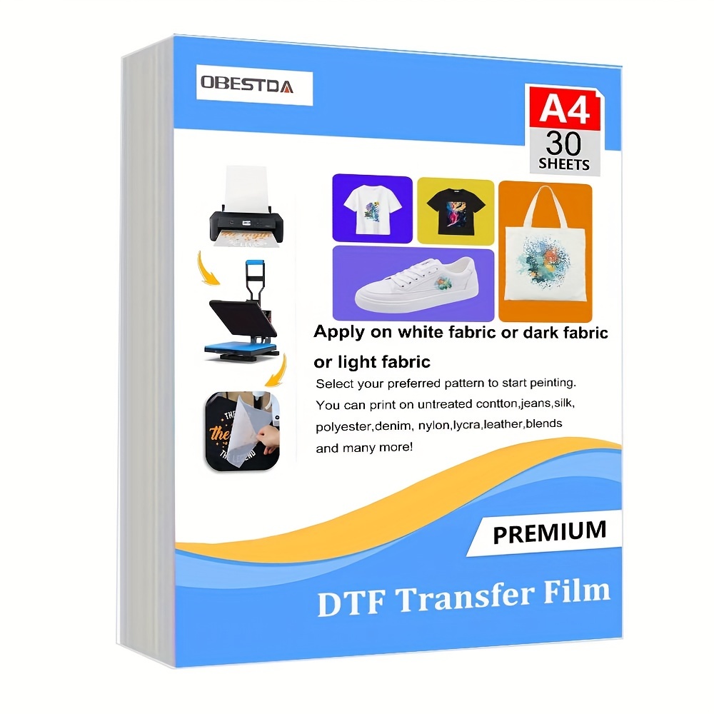 Heat Transfer Vinyl Roll - A4 30 pièces DTF Film de