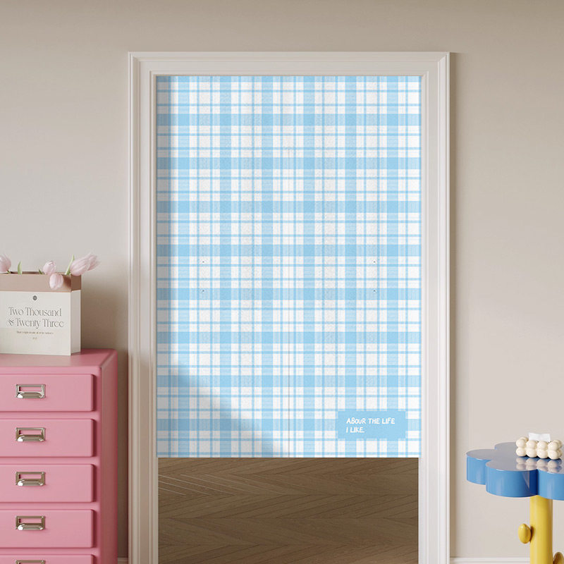 Commercial Printing Rates - Rideau de porte Noren VIKAMA bleu