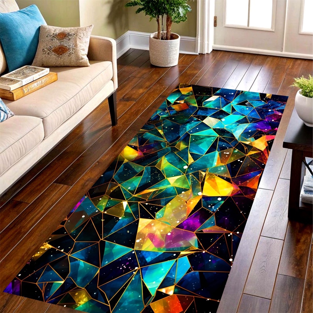 Commercial Printing House - Tapis long Galaxy Crystal Triangle, tapis