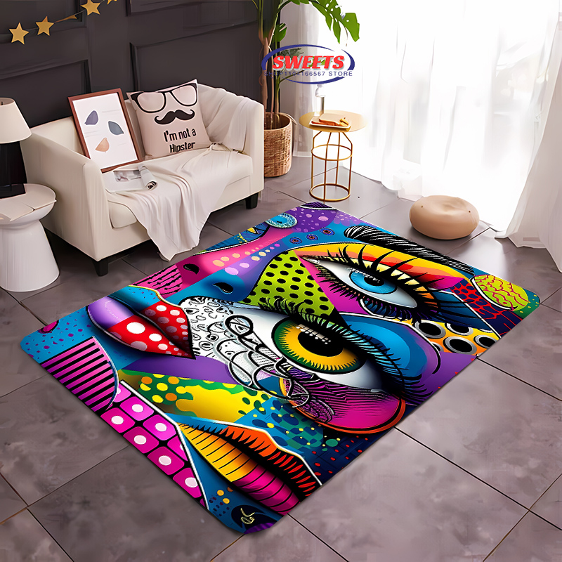 Tapis coloré Pop Art imprimé H - Hall Commercial Printing avis et prix