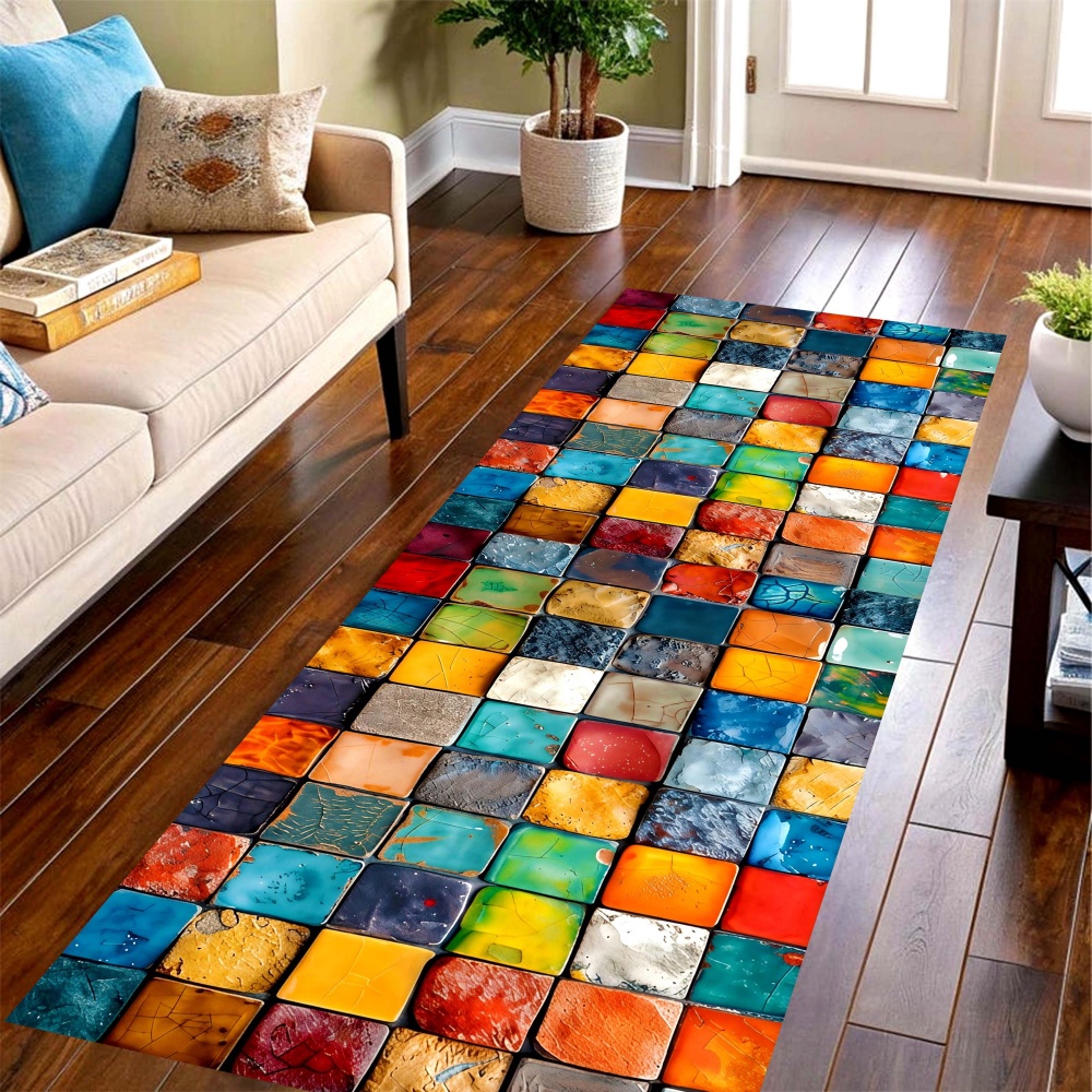 Tapis long en mosaïque de carr - Commercial Printing House avis et prix