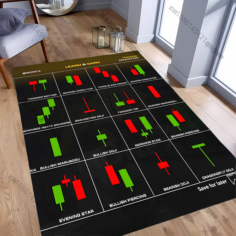 Tapis imprimé motif bougies bo - Commercial Printing Market avis et prix